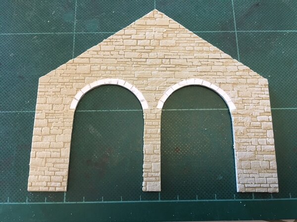 Likewise the right hand side will be covered by the sand drying house so it too can be left as it is