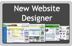 New Website Designer - New Website Designer's aim is to give basic practical advice about building your own website. The site takes you step by step through the process of picking your domain name, setting up your hosting, and building your website.