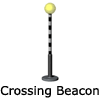 Model Railway Scenery - Hornby Skaledale - Belisha Beacons (Pelican Crossing) – R8669