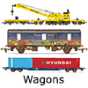 Hornby Model Railway Wagons 2019 - hoppers, flatbed, van, guards van